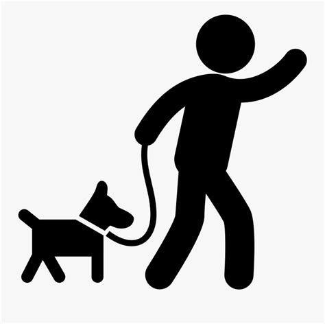 happy person and pets strolling in scenic tranquil fall nature. . Dog walk clip art